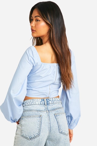 Crop top - Bleu