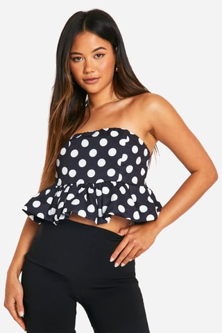 Top bustier - Noir