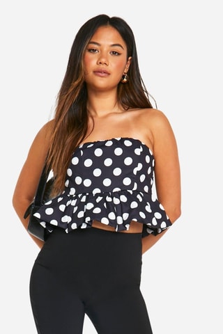 Top bustier - Noir