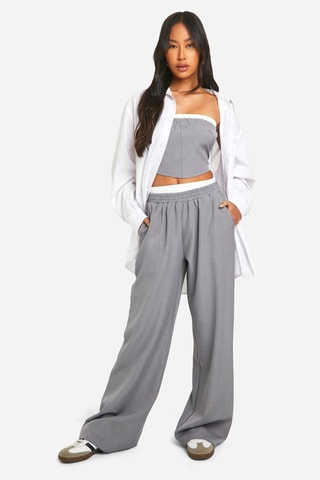 Crop top bustier - Gris