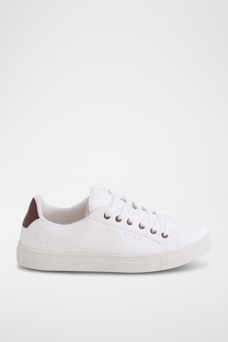 Baskets - Bordeaux et blanc