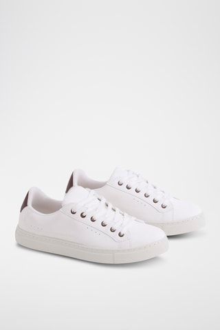 Baskets - Bordeaux et blanc