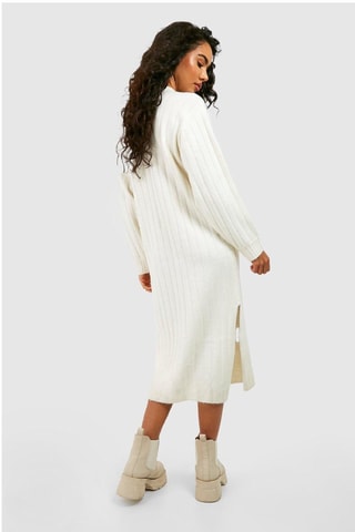 Robe midi - Écru