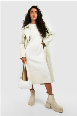 Robe midi - Écru