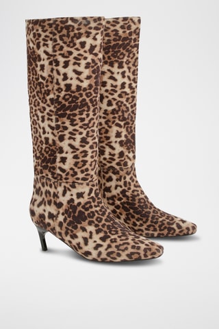 Bottes - Beige et noir