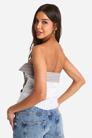 Top bustier - Blanc