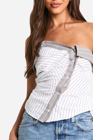 Top bustier - Blanc