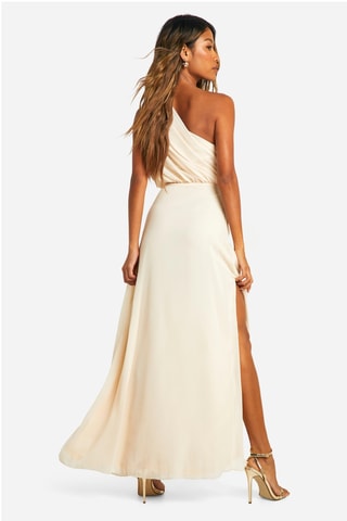 Robe asymétrique - Crème
