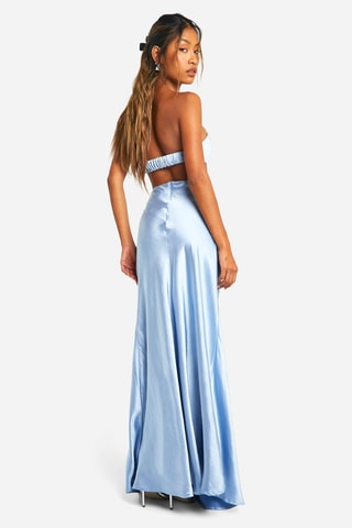 Robe bustier - Bleu