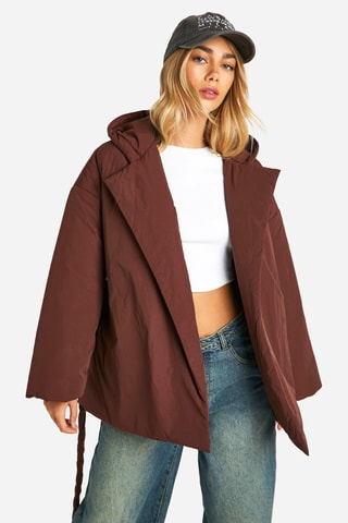 Gilet à capuche - Marron