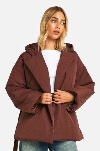 Gilet à capuche - Marron