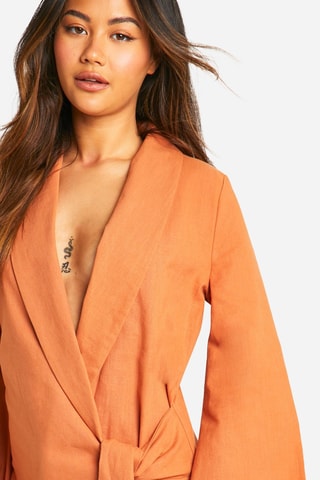 Robe portefeuille - Orange