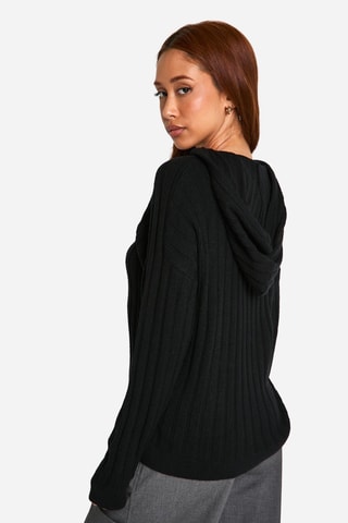 Pull à capuche - Noir