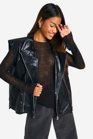 Gilet oversize - Noir