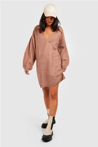 Robe pull oversize - Camel