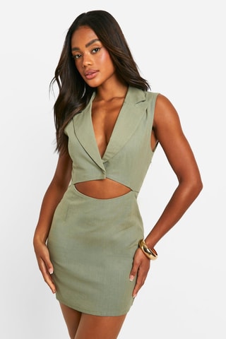 Robe fourreau - Kaki