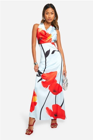 Robe longue - Bleu