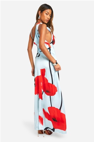 Robe longue - Bleu