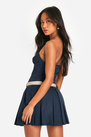 Robe bustier - Bleu marine