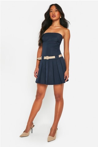 Robe bustier - Bleu marine
