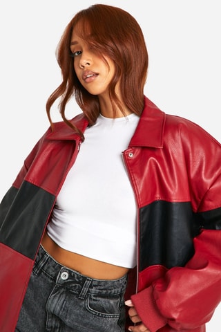 Veste oversize - Rouge