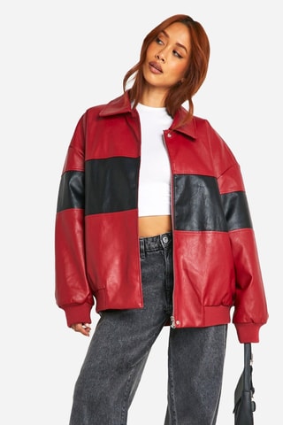 Veste oversize - Rouge