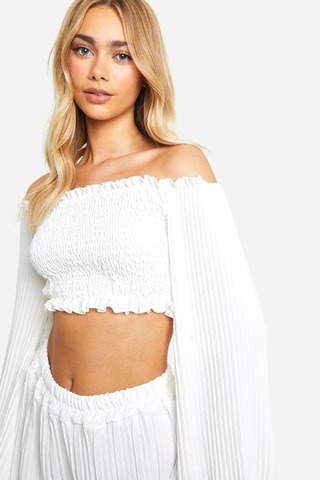 Crop top et short - Ivoire