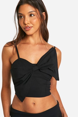 Crop top et minijupe - Noir