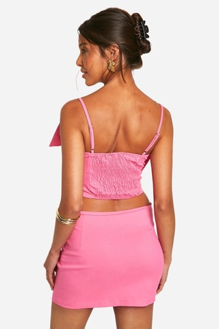 Crop top et minijupe - Rose