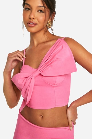 Crop top et minijupe - Rose