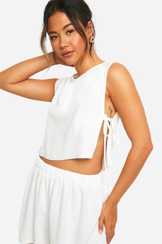 Crop top et short - Ivoire