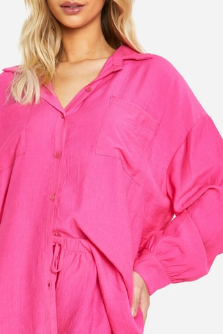 Chemisier relaxed et short relaxed - Rose