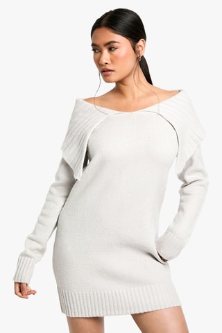 Robe pull oversize - Gris