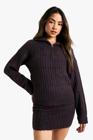 Pull et minijupe - Violet