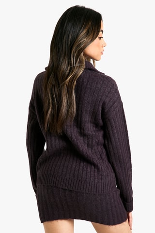 Pull et minijupe - Violet