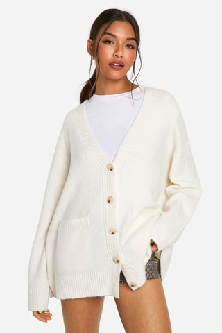 Gilet oversize - Crème