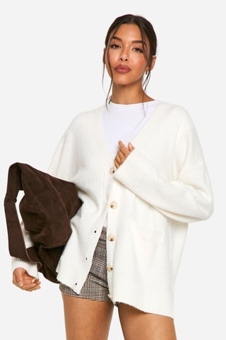 Gilet oversize - Crème