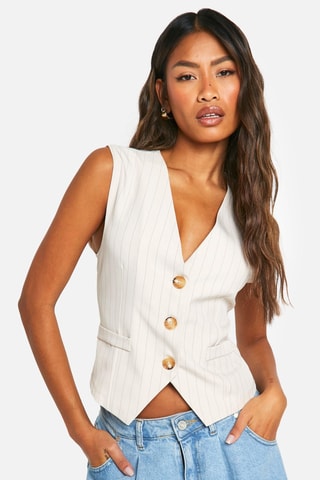 Gilet de costume relaxed - Ecru