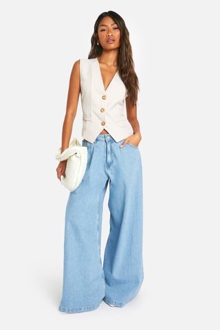 Gilet de costume relaxed - Ecru
