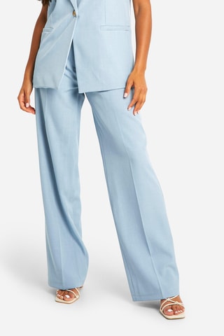 Pantalon wide legs - Bleu