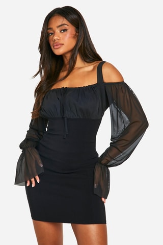 Robe fourreau - Noir