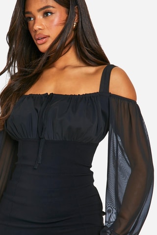 Robe fourreau - Noir