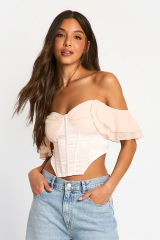 Crop top bustier - Champagne