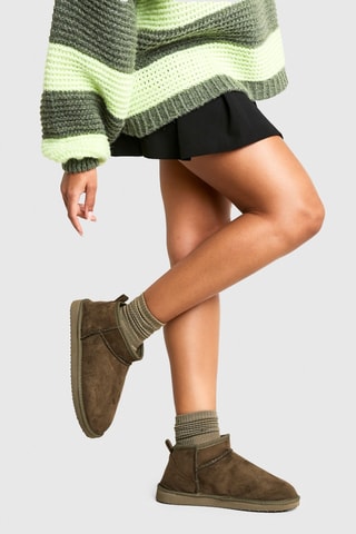 Bottines - Vert olive