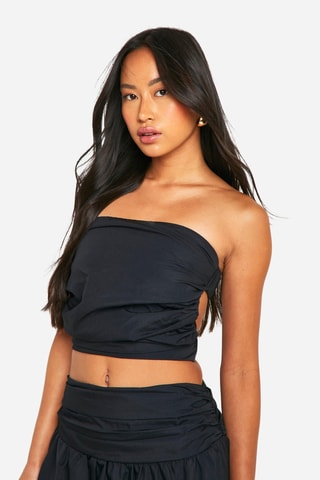 Crop top bustier - Noir