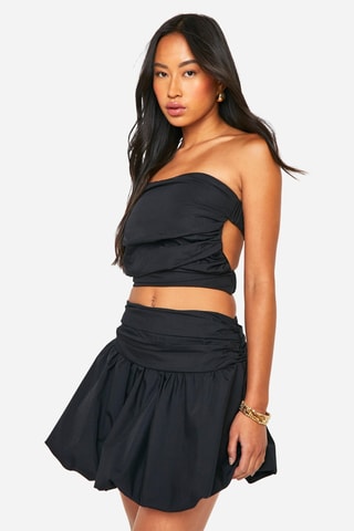 Crop top bustier - Noir