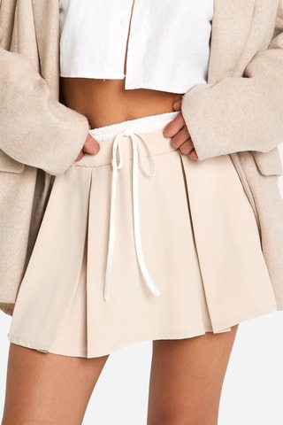 Jupe plissée - Beige