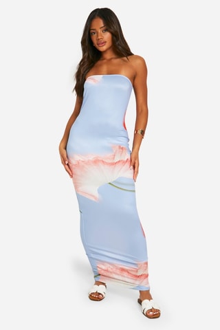 Robe bustier - Bleu