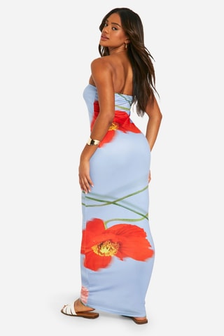 Robe bustier - Bleu