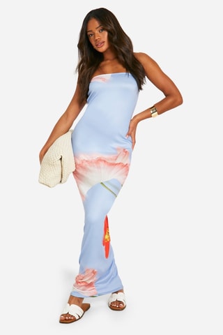 Robe bustier - Bleu